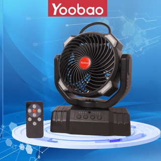  Quạt Mini Đa Năng Yoobao F8 PRO | Điều Khiển Từ Xa | Xoay 360° | Đèn LED 