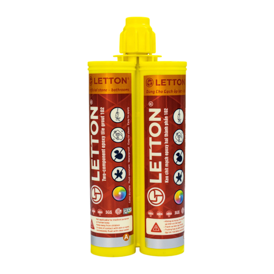 KEO CHÍT MẠCH EPOXY LETTON - Keo chà ron 2 thành phần Epoxy Letton