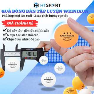 Quả Bóng Bàn WEINIXUN 2 Màu Vàng Trắng Nhựa ABS Đường Kính Chuẩn 40mm Tập Luyện Thi Đấu Giá Rẻ