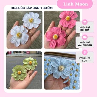   HỘP 50 BÔNG  Hoa Sáp Cúc Cánh Bướm Hoa Sáp Thơm Bó Hoa Sáp Linh moon 