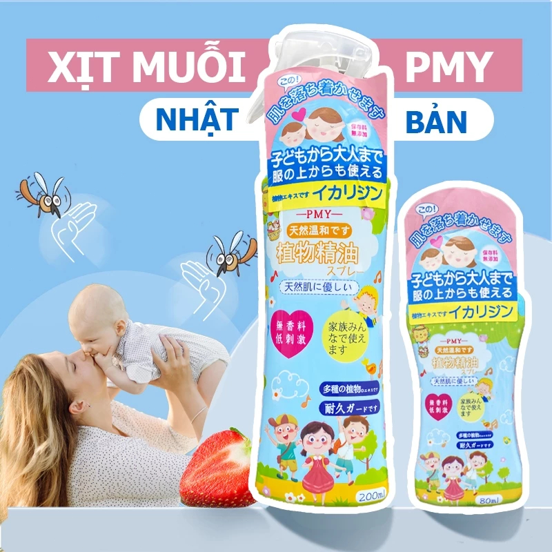 ✅ Xịt chống muỗi PMY Nhật Bản 200ml Bảo vệ cả gia đình 8h Hiệu quả không hóa chất An toàn da nhạy cảm