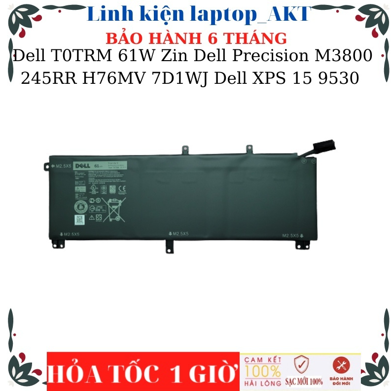 Pin Laptop Dell Precision M3800 Dell XPS 15 9530 Pin Dell TOTRM 61W H76MV 7D1WJ