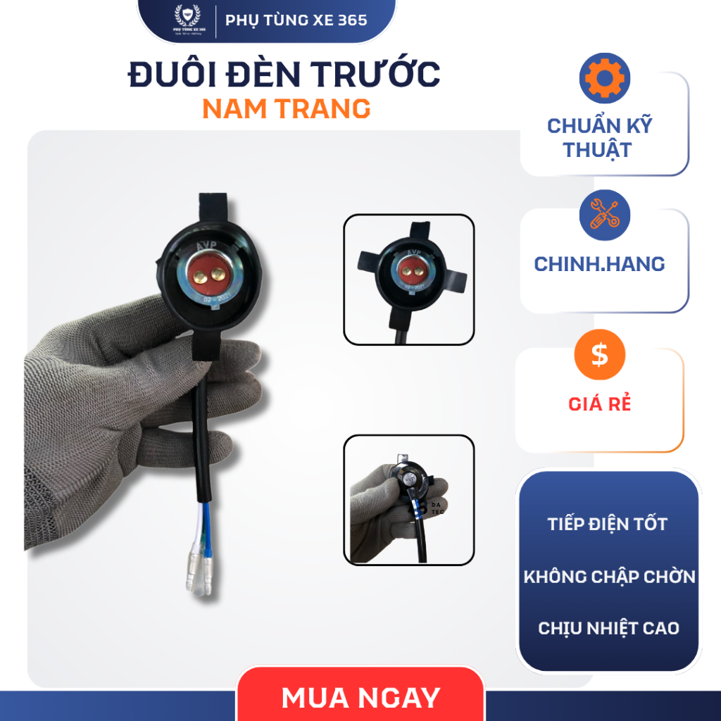 Đui đèn trước DREAM AVP chuẩn zin – Tiếp điện ổn định, chiếu sáng tốt, lắp chuẩn zin xe Dream