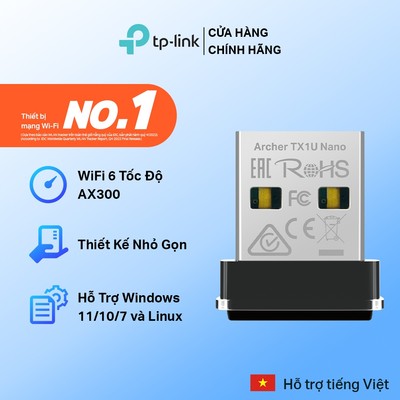 [Chuẩn Wi-Fi 6, Bluetooth 5] USB Wifi & Bluetooth TP-Link Archer TX1U Nano/ TX10UB nano USB