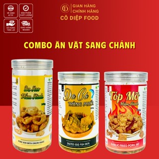  Combo 3 Món Ăn Vặt Sang Chảnh : Da Cá + Da Heo + Tóp Mỡ 