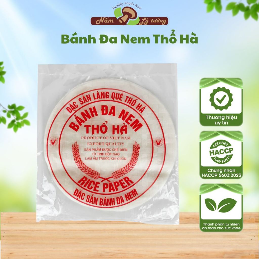 Bánh Đa Nem Thổ Hà 100g - Thực phẩm Lý Tưởng - Tinh Hoa Làng Nghề, Đậm Đà Hương Vị