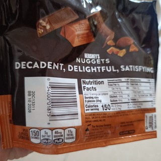 Date (t8/26)Socola Hershey's Nuggets gói 289g