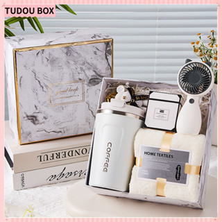 Bộ hộp quà tặng cốc cà phê trắng Hộp quà tặng sinh nhật Quà tặng chia tay Quà tặng Valentine