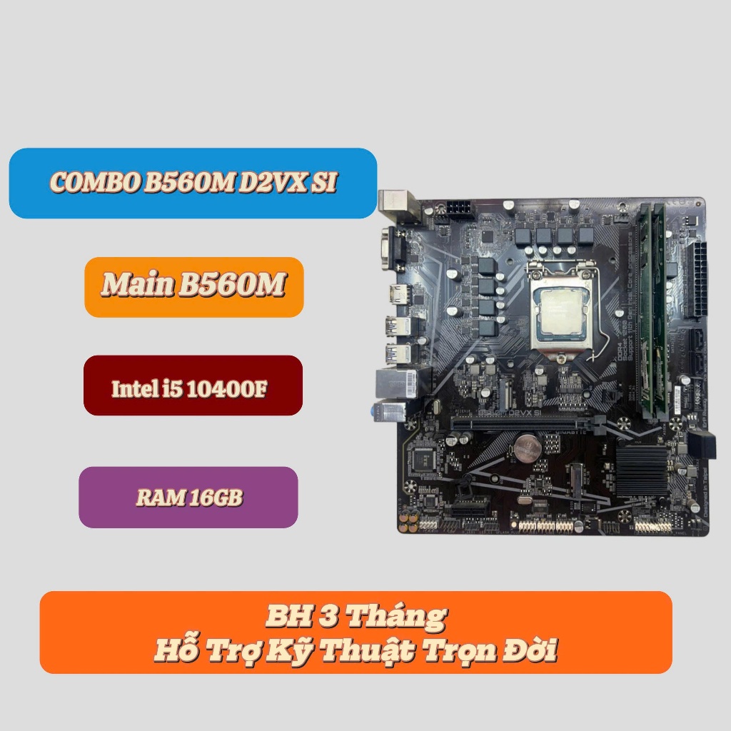 ⚡ COMBO MAIN B560 + CPU I5 10400F + RAM 8GB / 16GB – Hiệu Năng Cao, Giá Tốt