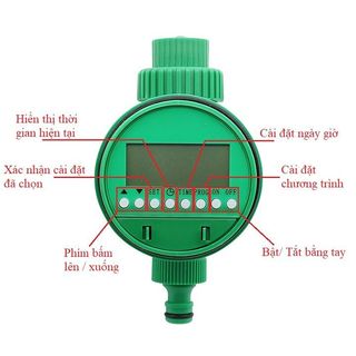 Van nước hẹn giờ điện tử chạy PIN