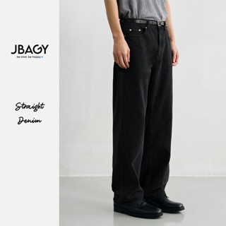 Quần Jean nam ống suông đứng JBAGY Wide Straight Jean Bootcut Denim Cotton cao cấp - JJ0101