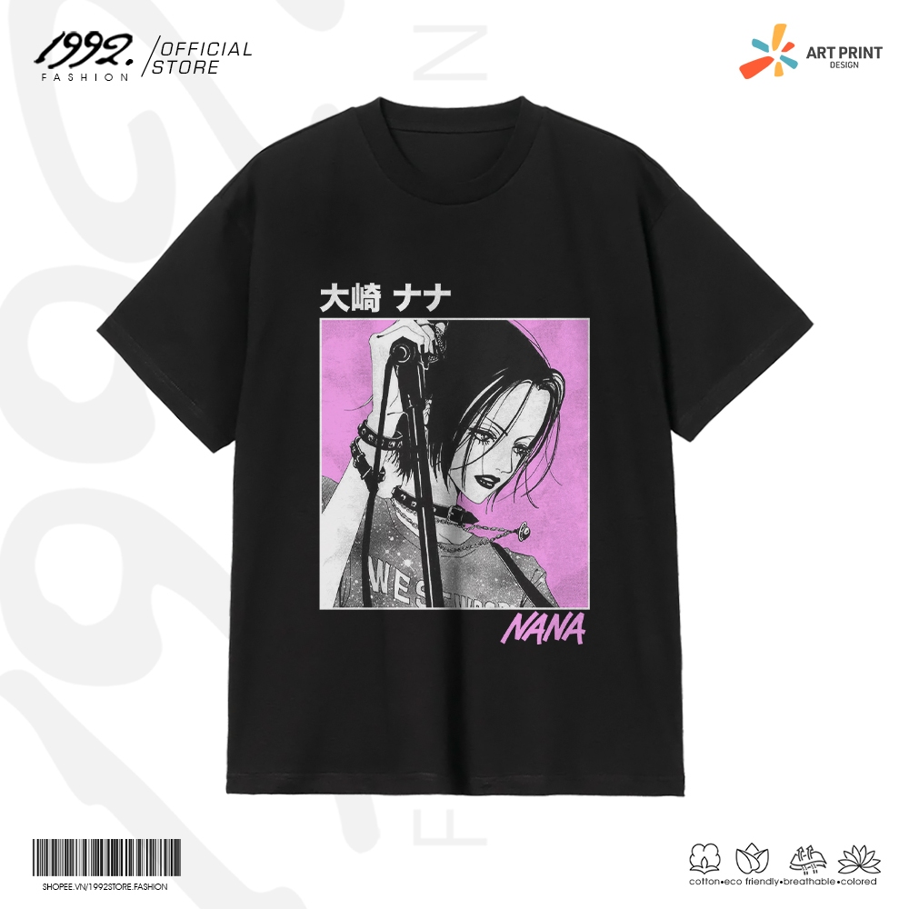 Áo thun Unisex Nana Osaki Color Art Cotton 100% ngắn tay