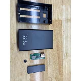 Box sạc dự phòng 3 cell 18650, 2 cell 21700, 2 cell 105568 vỏ nhôm cao cấp sạc nhanh QC,PD, VOOC 2.0 22.5W ( K pin )