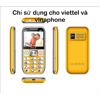 Điện thoại người già PHILIP loa , phím to sóng 4G khoẻ bảo hành 12th dùng viettel va vinaphone