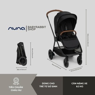 Order - Xe đẩy 2 chiều gấp gọn cao cấp cho bé NUNA TRIV NEXT dùng cho bé từ sơ sinh