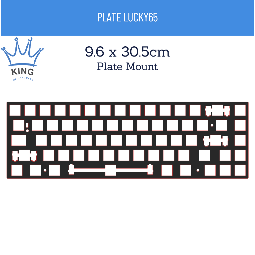 [Lucky65 | Lucky65 V2 Plate] - Switch Housing 14mmx14mm bằng mica trong 1.5mm