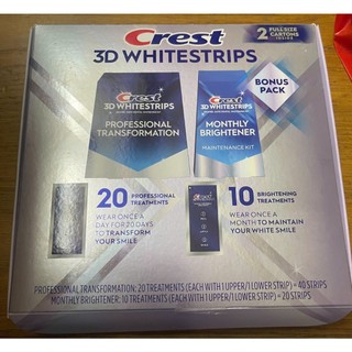 Miếng dán trắng răng Crest 3D White Professional Effects & Brightening - Mỹ