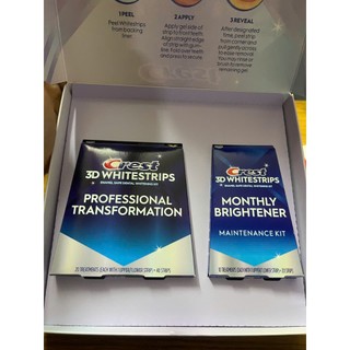 Miếng dán trắng răng Crest 3D White Professional Effects & Brightening - Mỹ