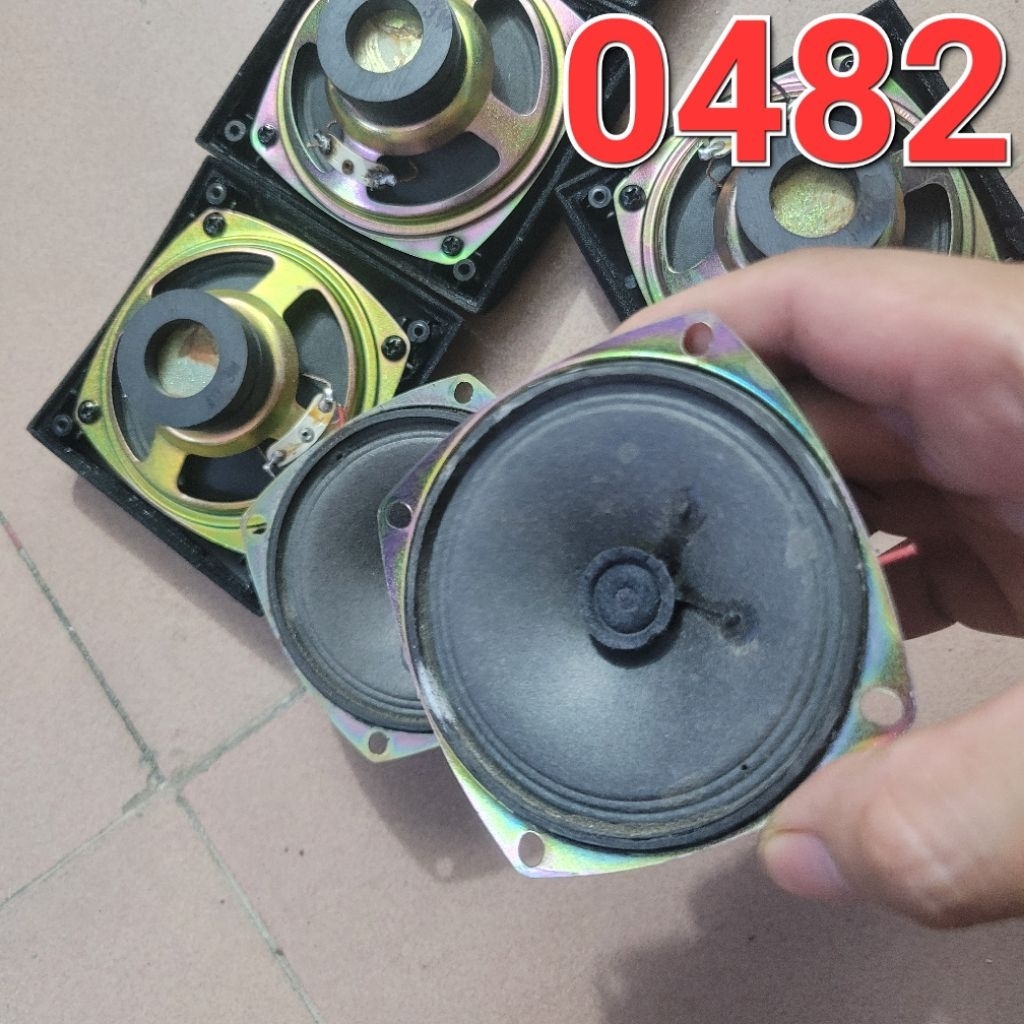 loa cũ tháo gỡ microlab 4ohm 3w 7.9cm x 7.9cm loa màng giấy