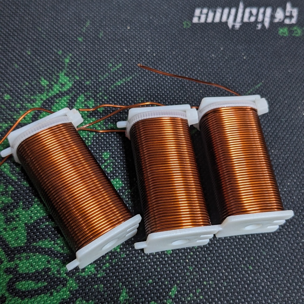 Cuộn cảm lỏi sắt dài 5 cm dây đồng 0.9 lắp phân tần loa giá 1 cái