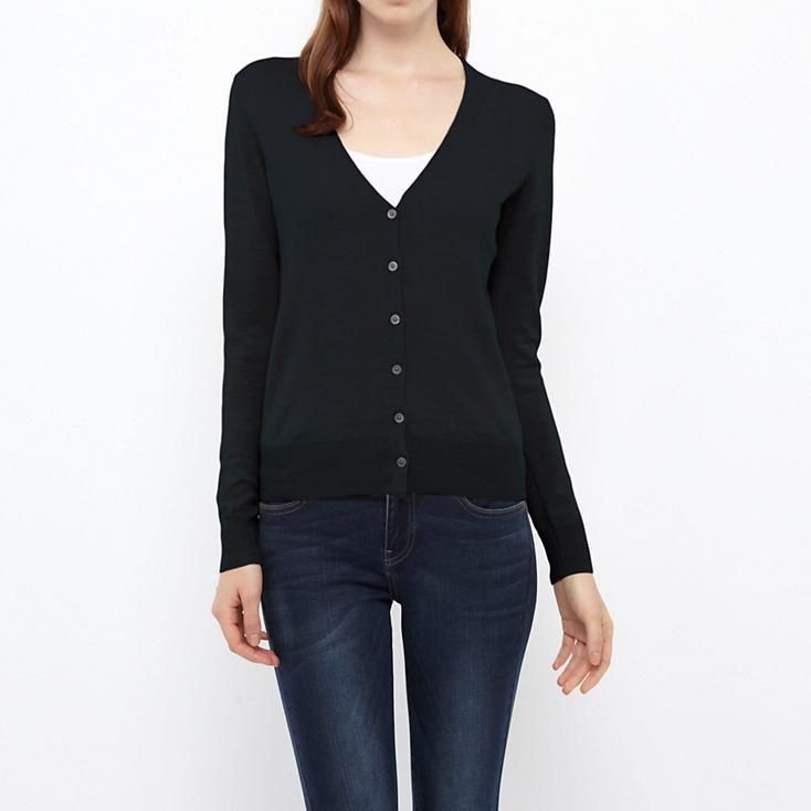 Áo Len khoác Cardigan dệt kim nữ tay dài hiệu GU by Uniqlo
