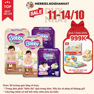 [FBS] Bỉm Tã quần BOBBY ORGANIC Size M/L/XL/XXL Siêu Mỏng, Thoáng Khí, Chống Tràn, Dịu Nhẹ