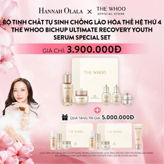 Hannah Olala x Whoo x Bộ tinh chất tự sinh chống lão hóa thế hệ thứ 4 THE WHOO Bichup NAD Duo Set