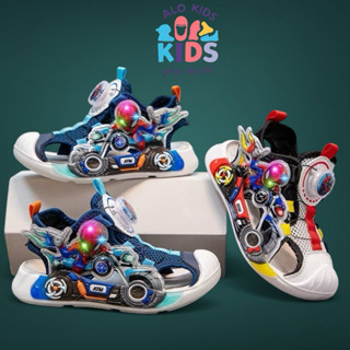  Giày Rọ Nhện Có Đèn Cho Bé Trai Từ 3-10 Tuổi | Dép Sandal Siêu Nhẹ Phát Sáng Cực Ngầu Z80 