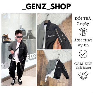  Áo Khoác Bomber Gió Cho Bé Trai Phối 2 Màu Siêu Đẹp Nổi Bật Phong Cách Boy Phố Cho Các Bé 