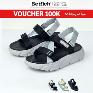 Giày Sandal Quai Chéo Nam Nữ Đi Học Unisex BeRich BE578 Đế Cao 5cm Siêu Nhẹ Êm Bền