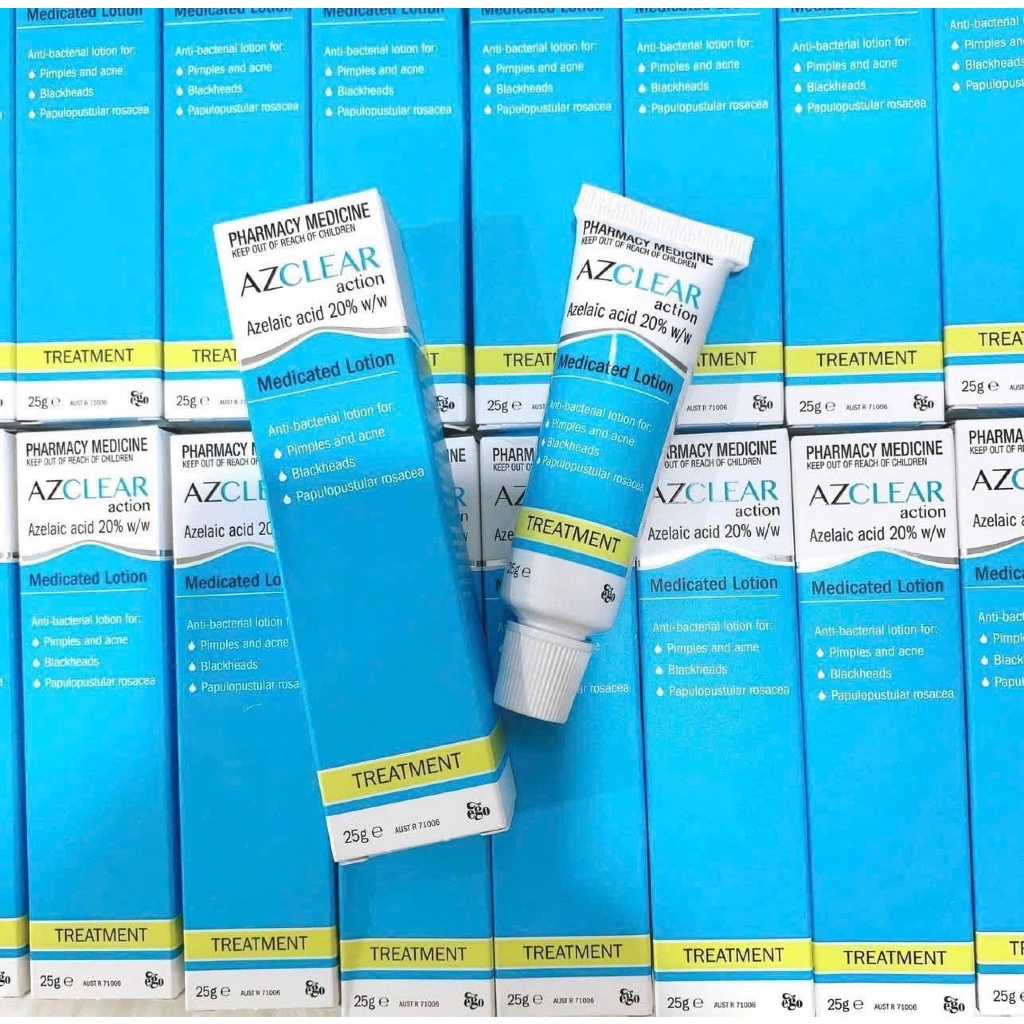 [BẢN CÓ TEM] Kem giảm mụn, mờ thâm Azclear Azelaic Acid 20% hiệu quả, lành tính 25g
