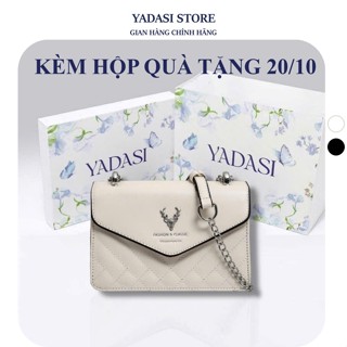 Túi xách nữ đẹp đeo chéo vai thời trang trẻ trung công sở dáng vuông nhiều ngăn Hàn Quốc  YADASI STORE TX26