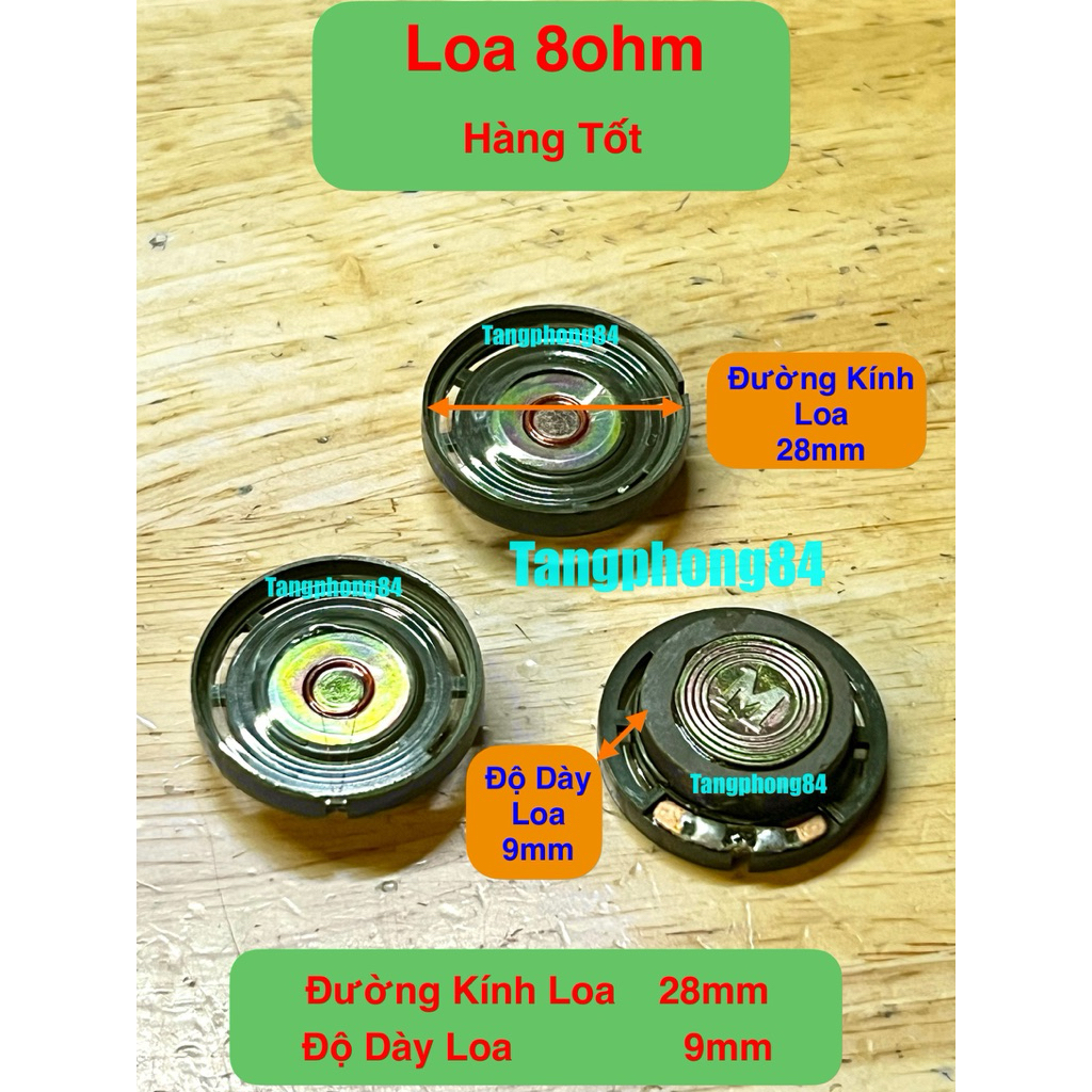 Loa 8ohm loại tốt - giá bán 2 cái là 38k