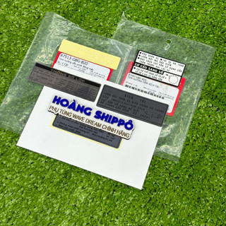 Trọn bộ 5 miếng tem thông số supper 2004