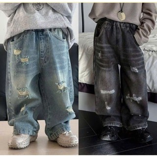 [1236] Quần Jeans Bé Trai, 11-42kg, Phong Cách Hàn Quốc, Phối Rách Sành Điệu, Hàng Mới Về Cho Bé