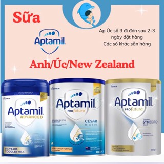 Sữa công thức Aptamil Profutura Úc Bạc/Advanced Anh/Profutura Cesar Biotik Số 1,2,3,4 lon 800/900g MECAHEO