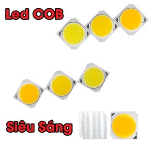 Mắt LED cob 3W 5W 7W 10W | Kích Thước 13x11mm | Ánh Sáng - Trắng - Vàng - Trung Tính
