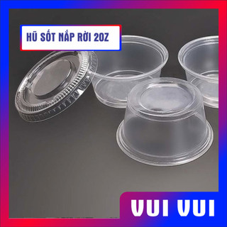 Chén chấm có nắp - 2 oz - Hũ sốt 2 oz nắp rời