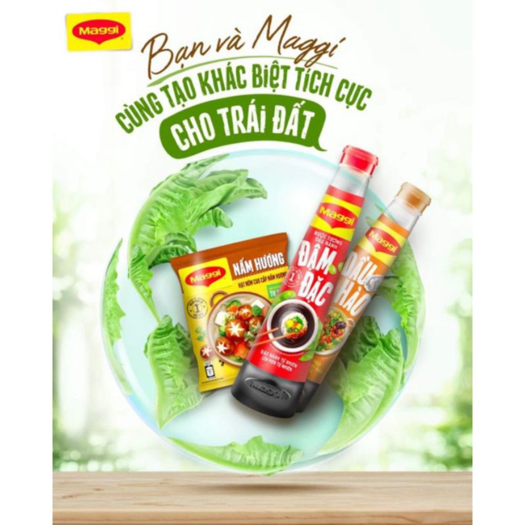 Combo dầu hào maggi 350g + nước tương đậm đặc maggi 300ml