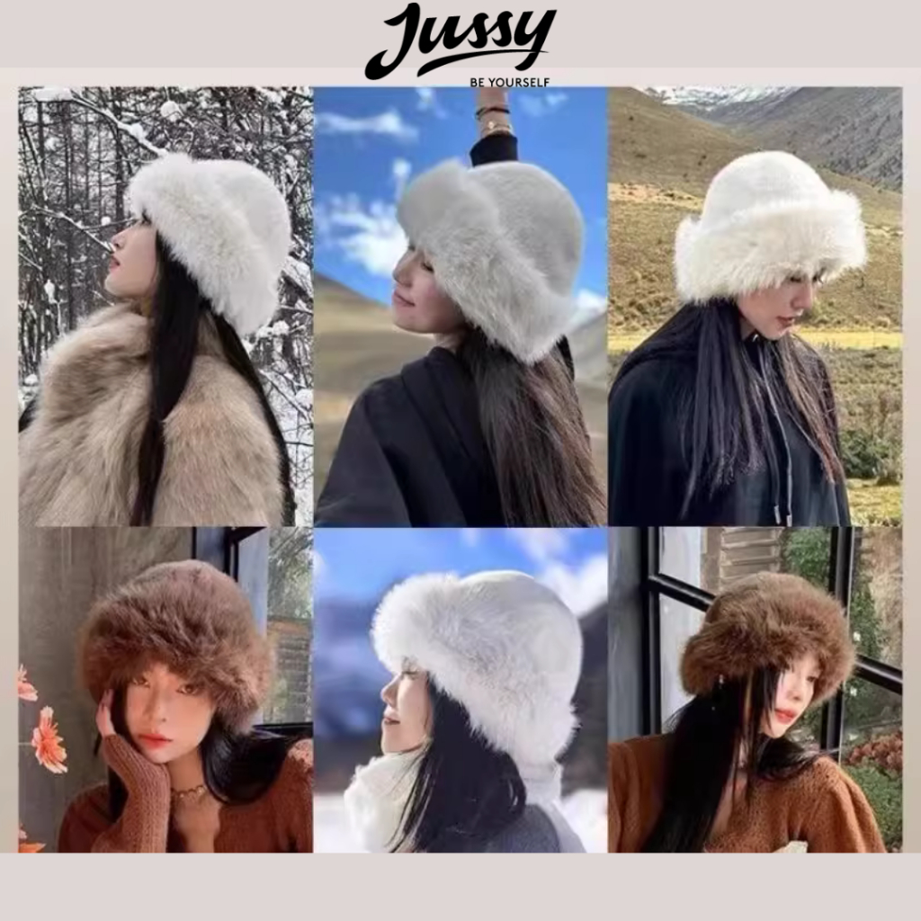 Mũ Len Lông Mịn Dày Giữ Ấm JML10 Jussy Official Mũ Len Mùa Đông Nữ Hàn Quốc Mềm Mại Siêu Ấm Phong Cách Retro | BigBuy360 - bigbuy360.vn