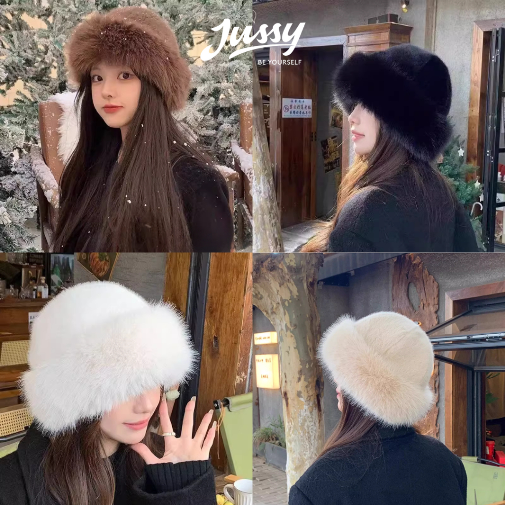 Mũ Len Lông Mịn Dày Giữ Ấm JML10 Jussy Official Mũ Len Mùa Đông Nữ Hàn Quốc Mềm Mại Siêu Ấm Phong Cách Retro | BigBuy360 - bigbuy360.vn