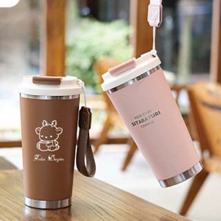 [Khắc Theo Yêu Cầu ] Cốc Giữ Nhiệt SITARAYURI Inox 304  500ml - có quai xách, ống hút, lõi lọc trà.