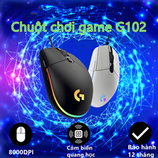 Chuột chơi game có dây Logitech G102 chính hãng thế hệ thứ hai USB Quang 8000DPI Thiết bị ngoại vi PC cho PC
