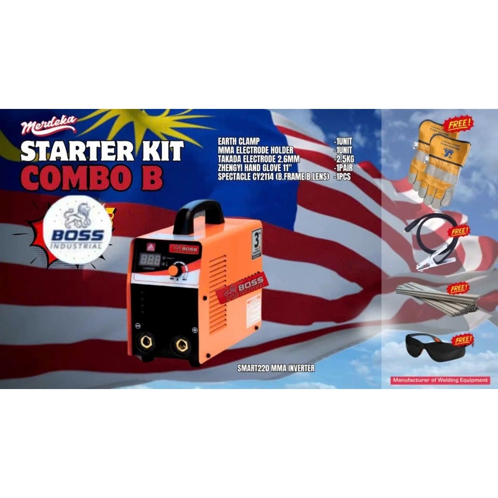 Máy hàn điện tử Boss 200A B04 chính hãng