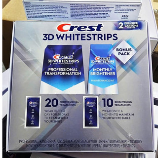 Miếng dán trắng răng Crest 3D White Professional Effects & Brightening - Mỹ