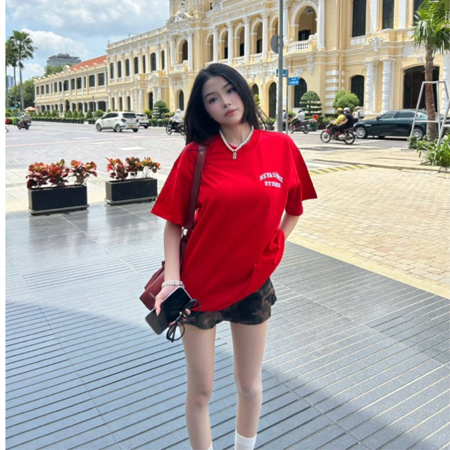 Áo Thun Studio Boxy Tee Nevasome Thêu Nổi Cotton 250gsm Local Brand Tay Lỡ Form Boxy Rộng Nam Nữ | BigBuy360 - bigbuy360.vn