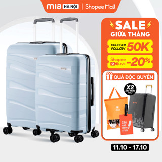 Combo 2 Vali Kéo MIA Pisani LANI - Size 20/24/28 Nhựa PP Siêu Bền, Hạn Chế Bể Vỡ - Bảo Hành Trọn Đời