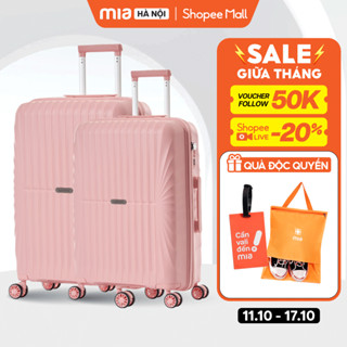 Combo 2 Vali Kéo MIA Du Lịch JUDEN - Size 20/24/28, Nhựa PP Hạn Chế Bể Vỡ, Chống Vỡ Tuyệt Đối, Bảo Hành Trọn Đời