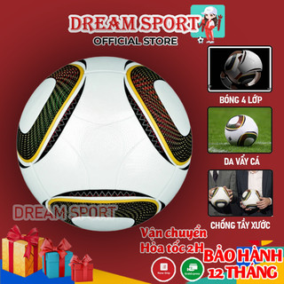  Quả bóng đá WC 2010 Jabulani  size 5  tiêu chuẩn - Banh bóng đá size 5 + Tặng kim bơm túi lưới - Bảo hành da 12 tháng   