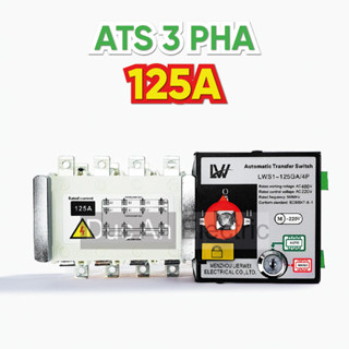  Bộ chuyển nguồn tự động ATS 125A 3 pha chuẩn công nghiệp chính hãng đảm bảo cung cấp nguồn điện ổn định 